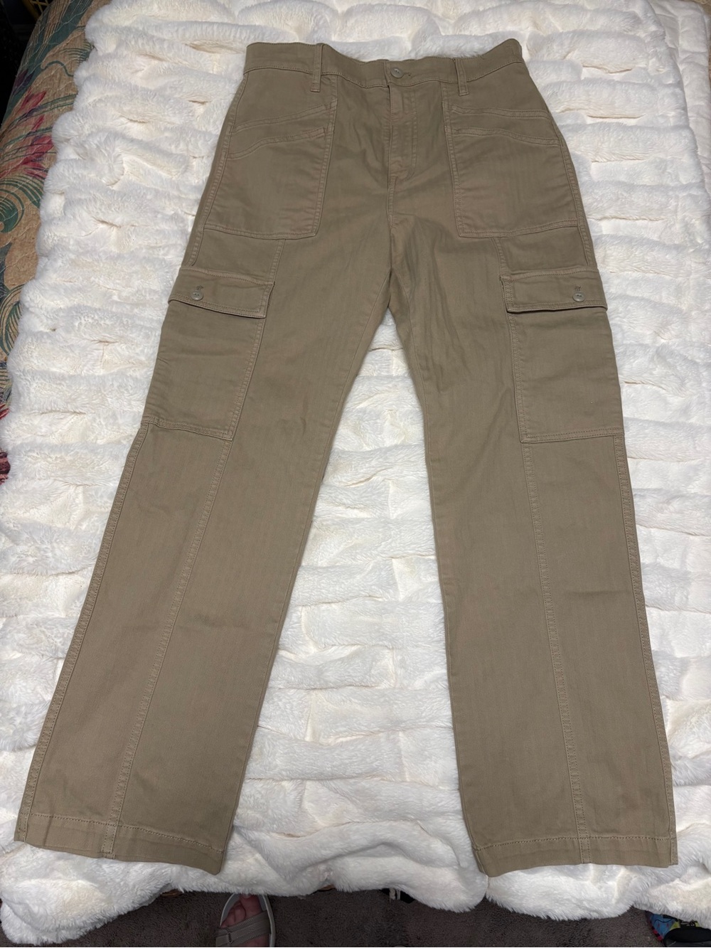 Madewell Garment-Dyed '90s Straight Cargo Pant Ash Green, size 29